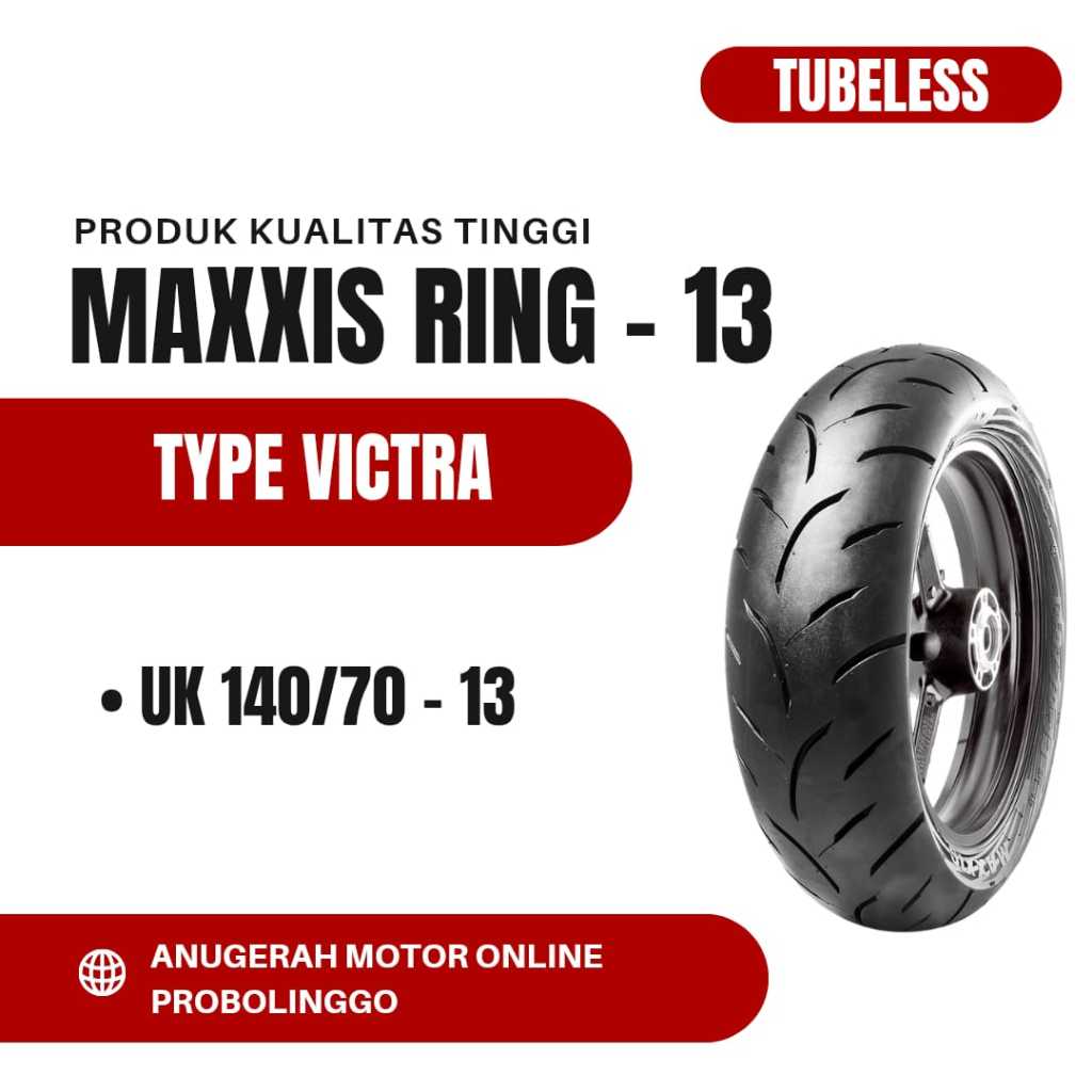 Ban Luar Maxxis Victra S98 ST - 140 - 70 x 13 - NMAX - TUBLESS - 140 70 Ring 13 TL Maxis
