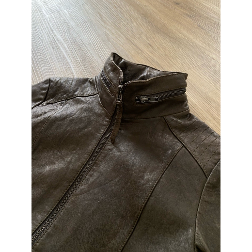 LUXTONG ITALY MODE BOMBER LEATHER JACKET | CASUAL | OUTER