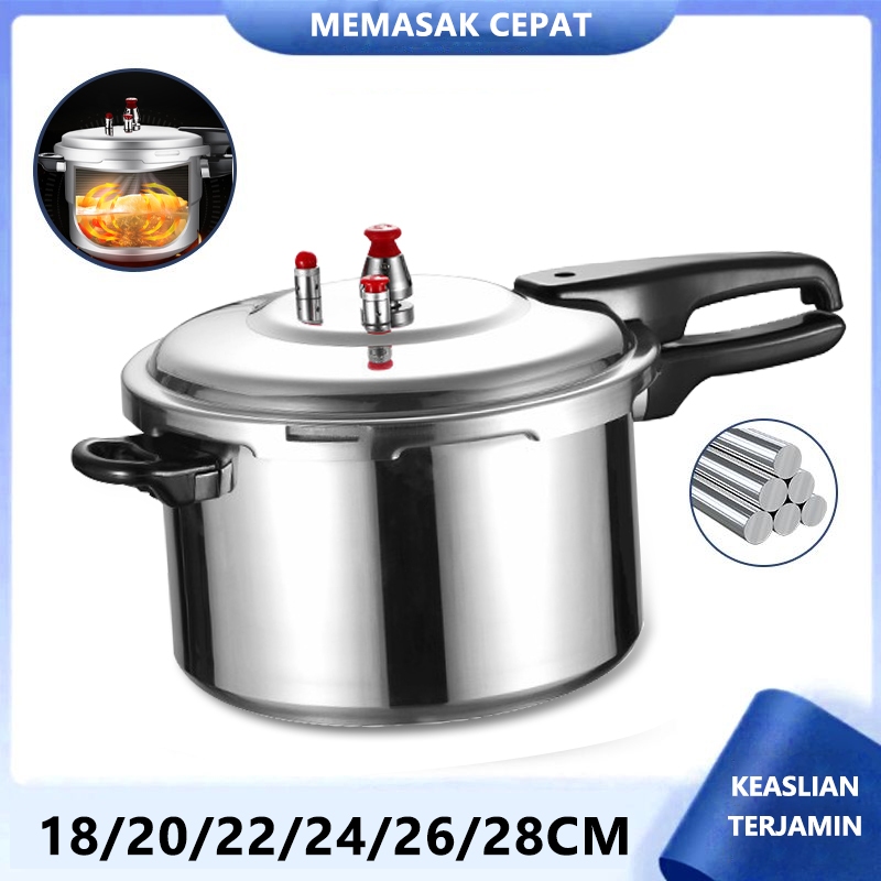 Lekepu PRESTO Stock Pot HAPPY CALL 3L 4L 6L 8L 10L 12L 15L 18L WITH STEAMER Alumunium Serbaguna anti