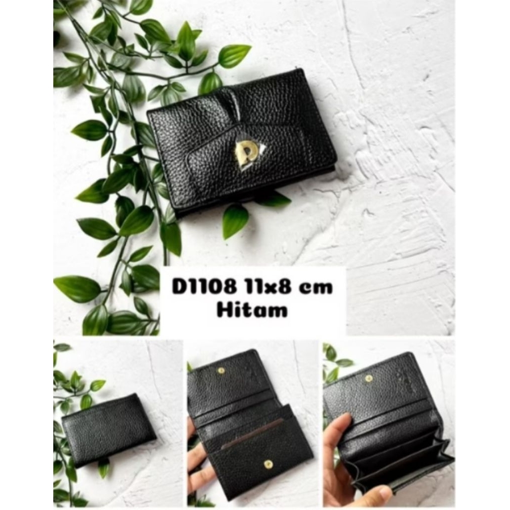 dompet kartu papillon black nwt