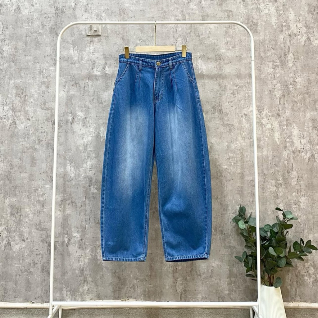 BARREL BAGGY JEANS IMPORT | Jeans Wanita | Barel Pants | Baggy Pants