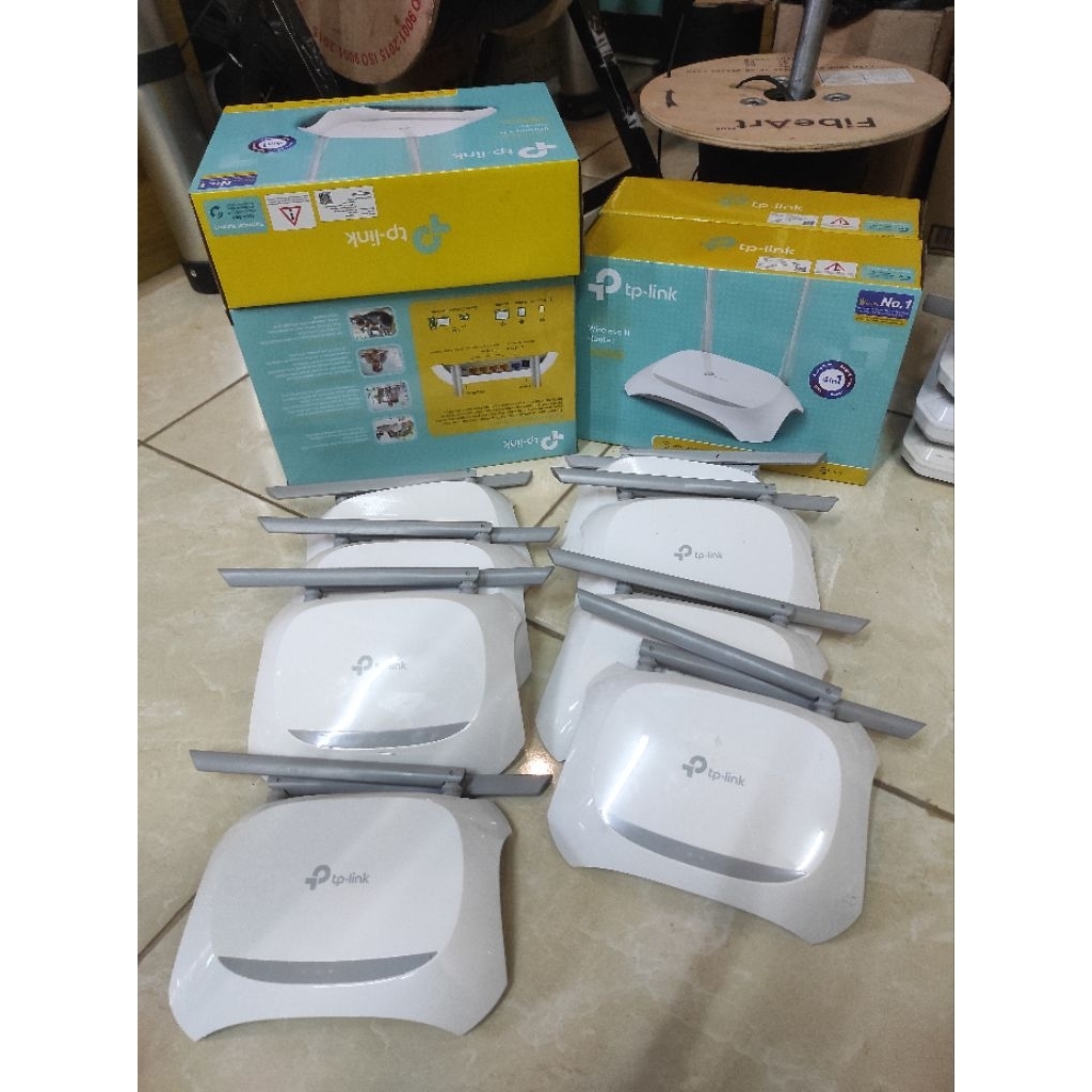 Router TP LINK 840N bekas migrasi normal unit adaptor
