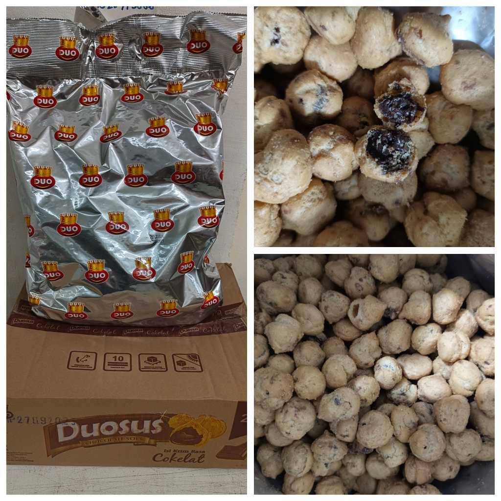 DUOSUS Duo Soes Kue Kering Coklat 1kg REPACK