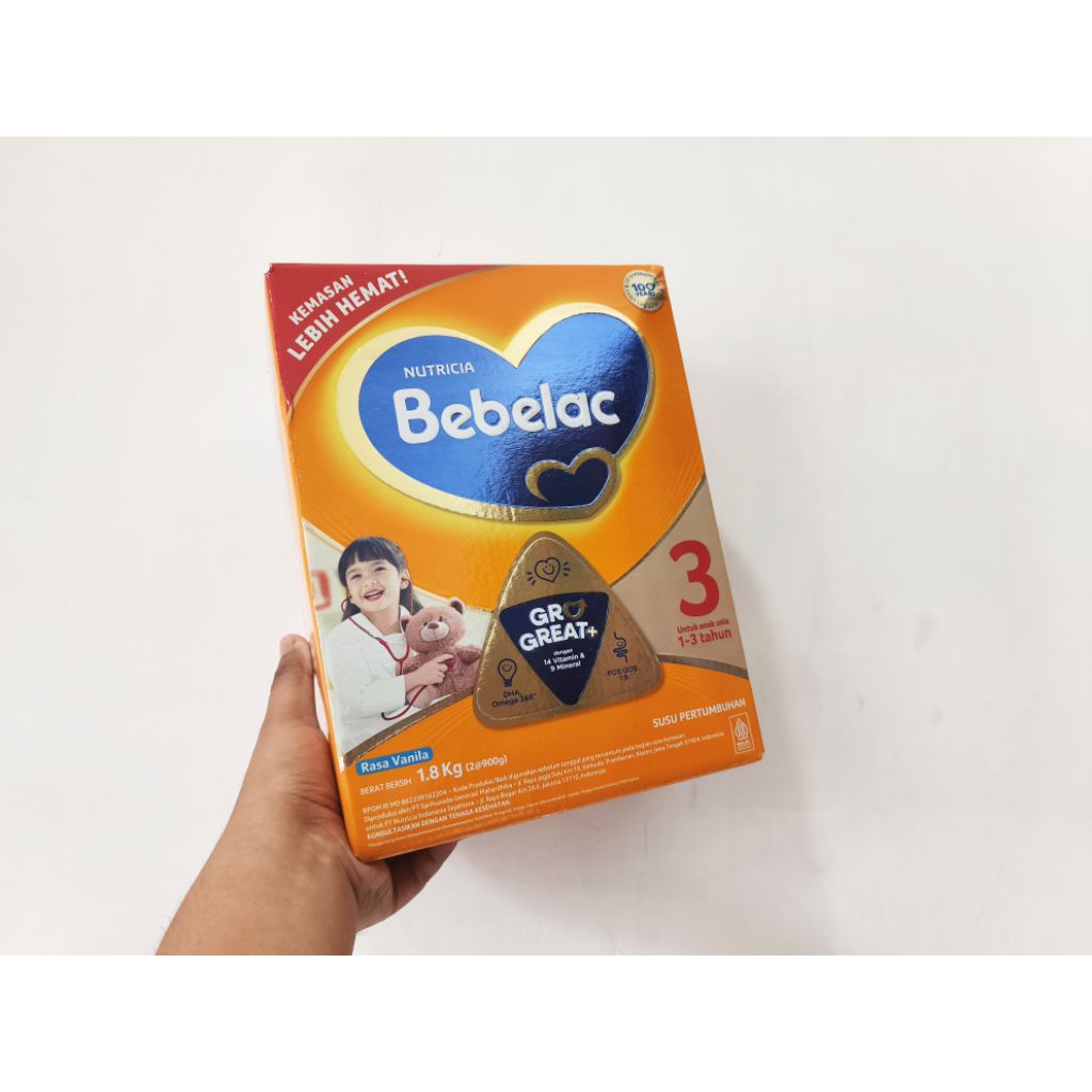 

Bebelac 3 Susu Pertumbuhan Bubuk Rasa Vanila 1800 gram