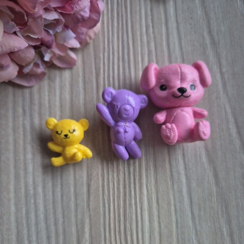 Miniature Teddy Bear doll Barbie Mattel boneka beruang / puppy