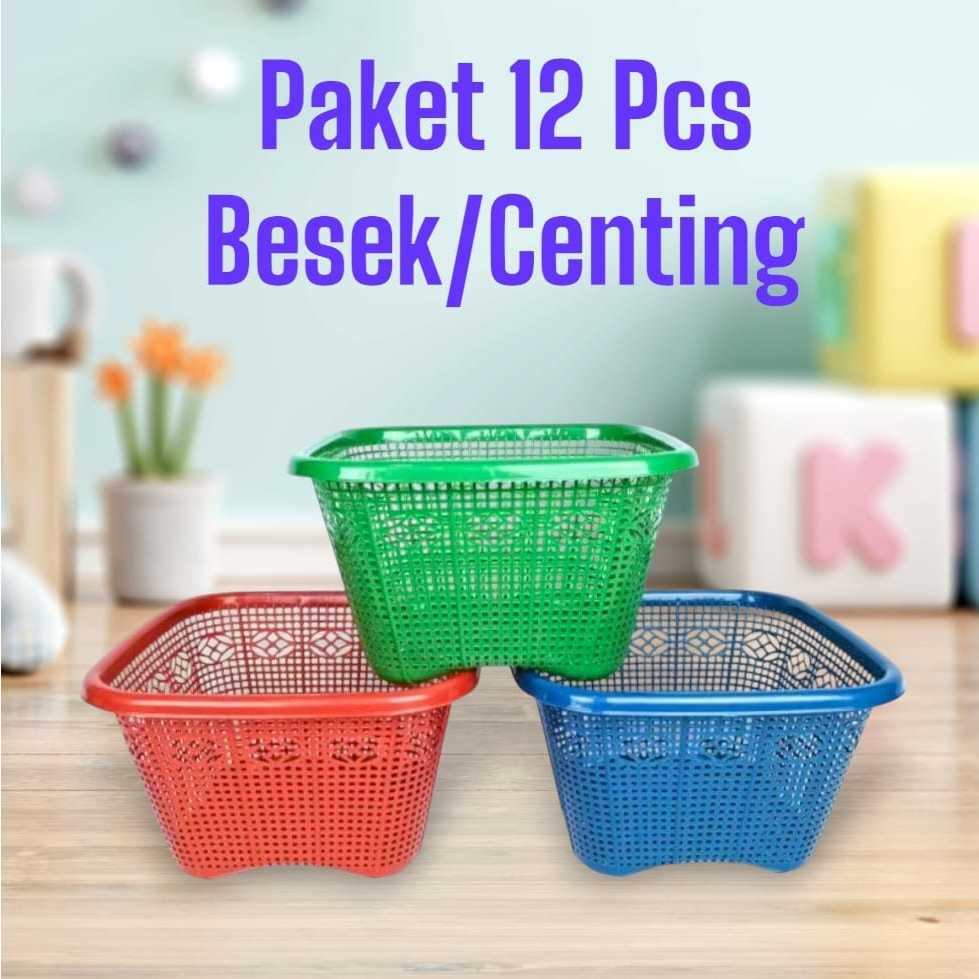 12 Pcs  Wakul Kotak Besar /Wakul Kotak Plastik Hajatan/Wakul Hajatan/Wakul Kotak