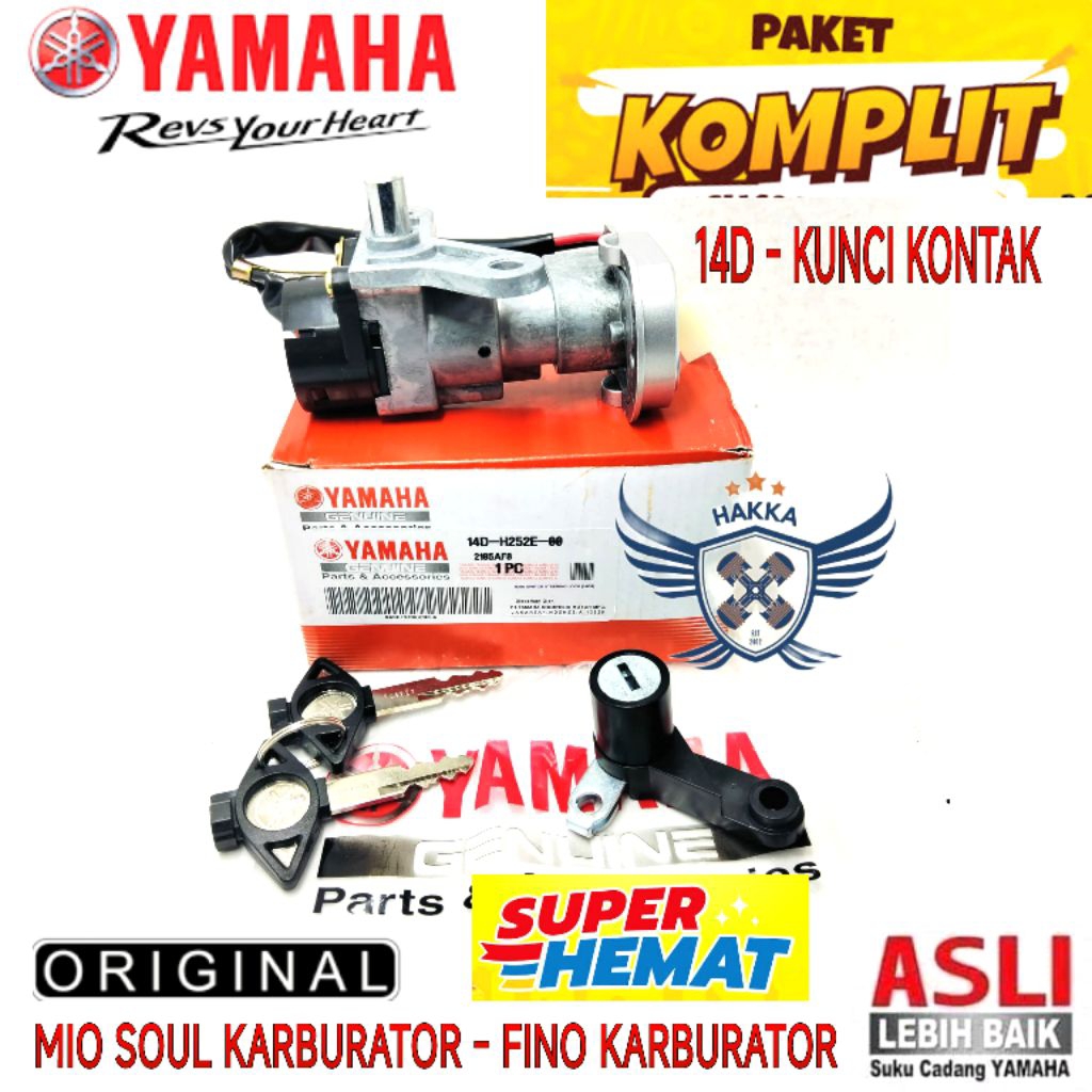14D ORIGINAL KUNCI KONTAK YAMAHA MIO SOUL KARBU, KUNCI KONTAK YAMAHA FINO KARBU, KUNCI KONTAK FINO K