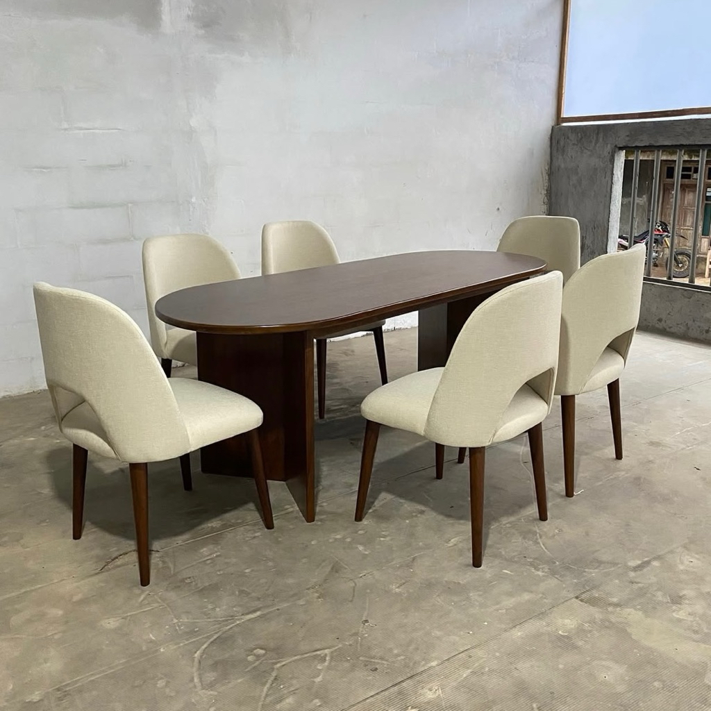 set meja makan kayu jati modern kursi makan minimalis modern set meja makan kayu jati