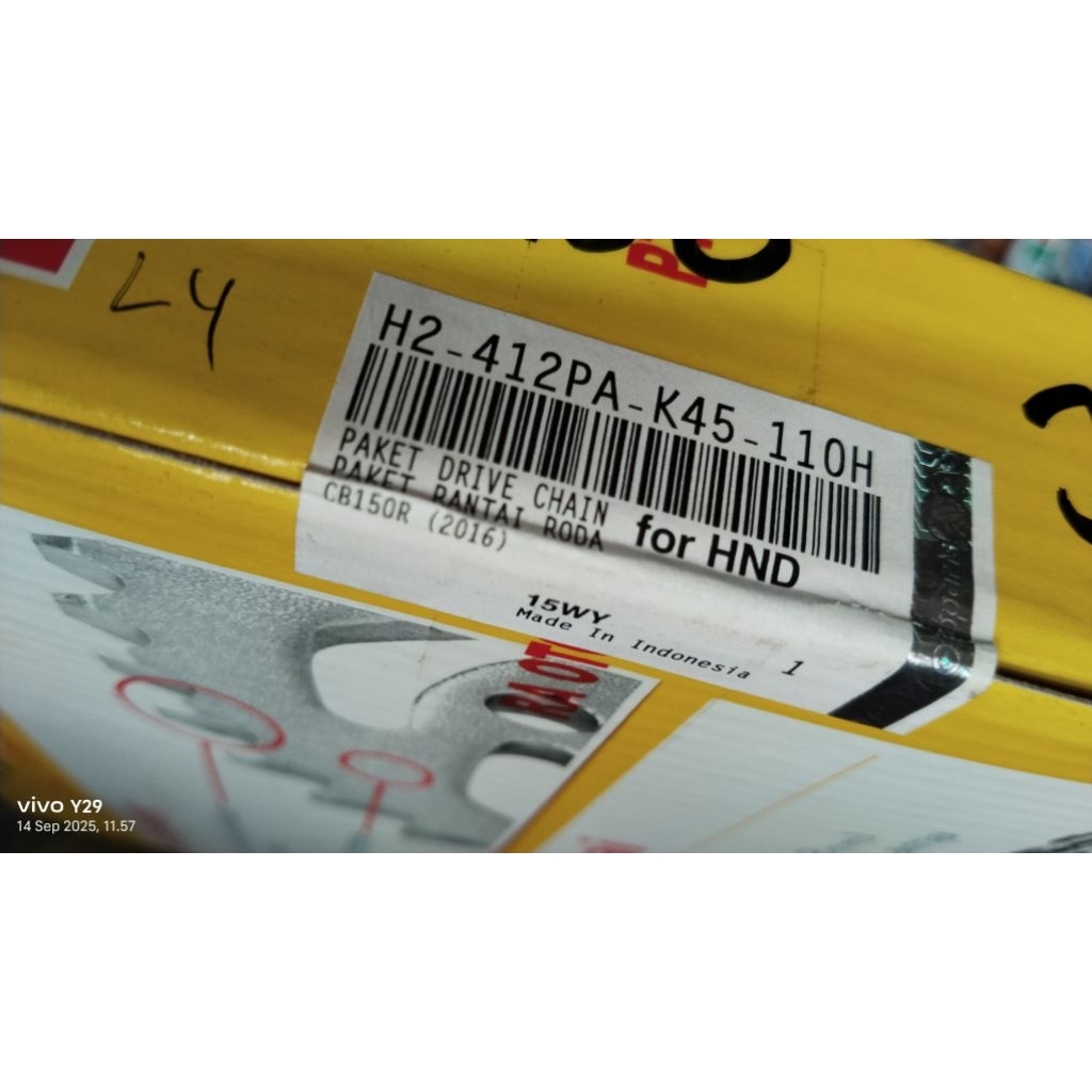 girset honda cb150r led cbr150r facelift new gearset gerset rantai ger gear gir rante set chain kit 