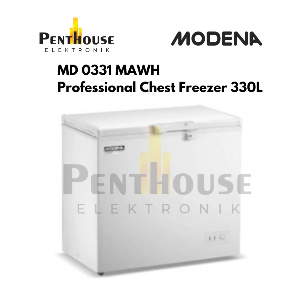 MODENA Chest Freezer 330L MD 0331 MAWH / MD 0331 / MD0331MAWH Freezer Box 330 Liter