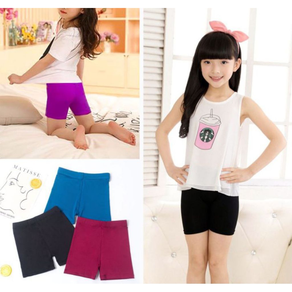 Short Anak Legging Pendek 1-12 Tahun Celana Daleman Short Pants Anak Perempuan