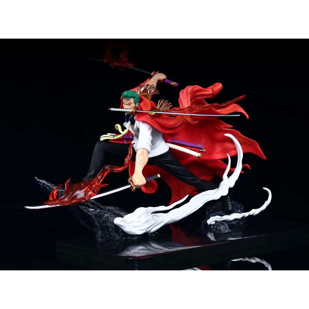 Roronoa Zoro Marine Admiral Battle One Piece Action Figure 26cm