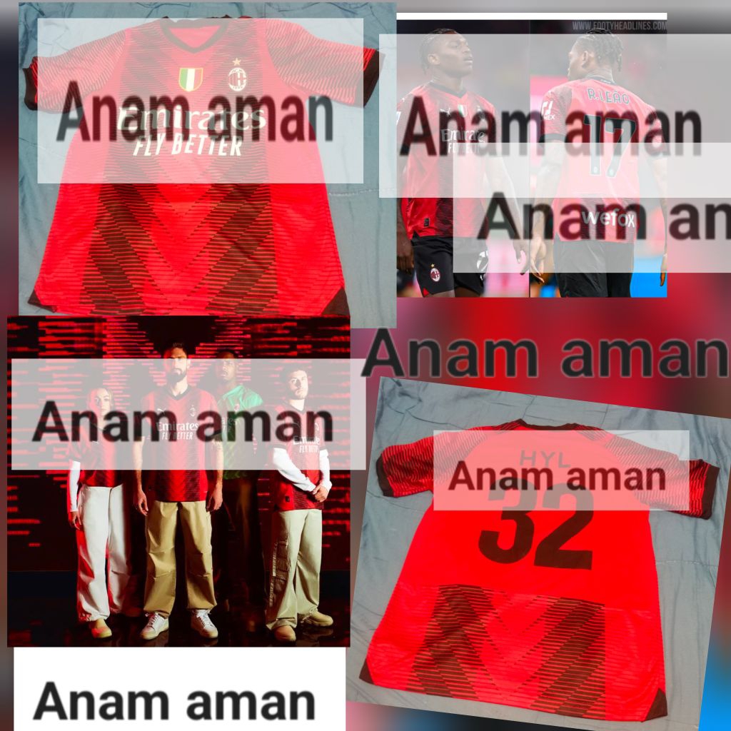 jersey second produk second AC Milan ukuran M lokal wajib baca di deskripsi intinya ada minusnya ya 