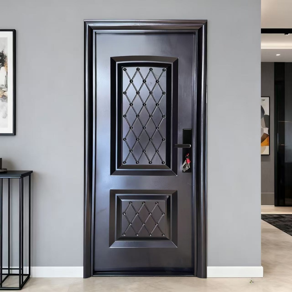 ZW - ( Pintu baja A042) Pintu kamar / Full set pintu utama / (Daun Pintu + Handel + Engsel + Kusen +