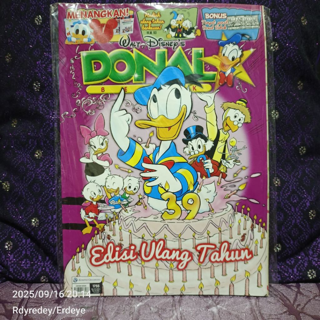 Komik Donal Bebek Edisi Ulang Tahun ke 39 No 1755