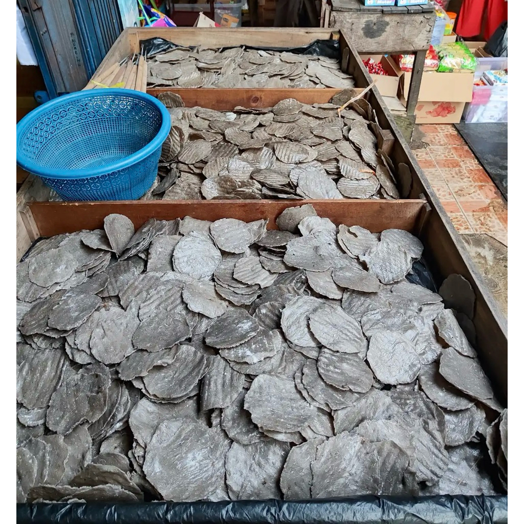 Kelempang Mentah Ikan Asli Palembang 100 biji|| Kelempang Mentah || Kemplang Mentah (Dipanggang atau