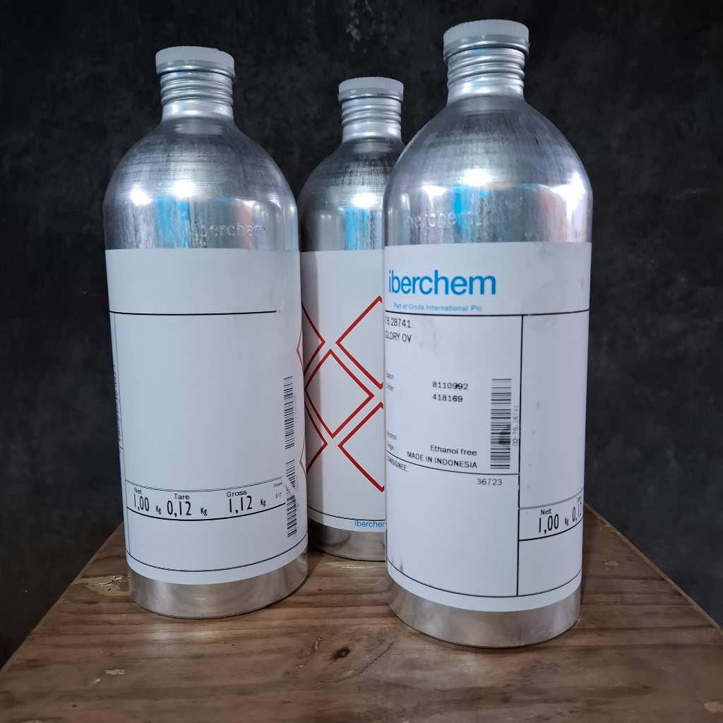Iberchem - Botol Bibit Parfum Kaleng Alumunium 1 Liter 1000 ml 1 KG ex Minyak Wangi brand Iberchem