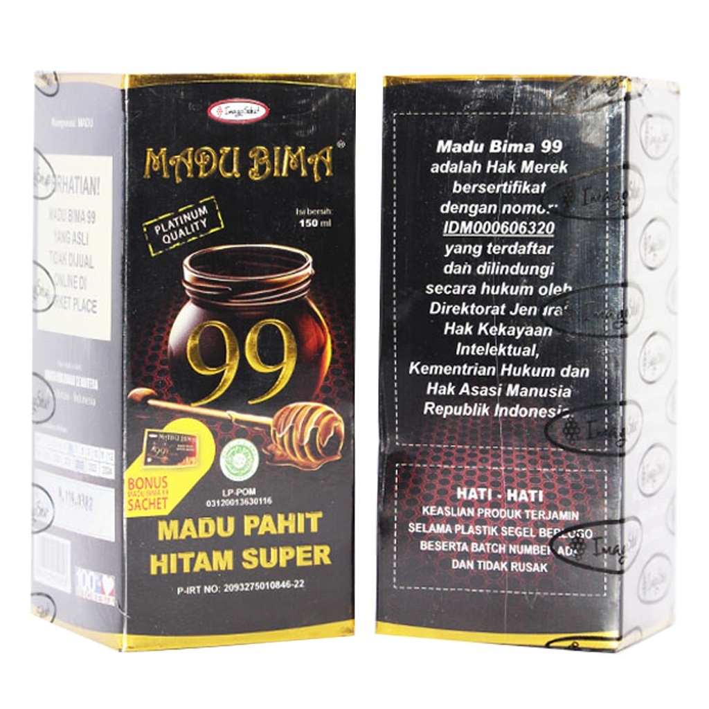 Madu Hitam Pahit Bima99 Khasiat Luar Biasa - Madu Bima 99 Madu Hitam Pahit Super 150ml Madu Pahit Hi