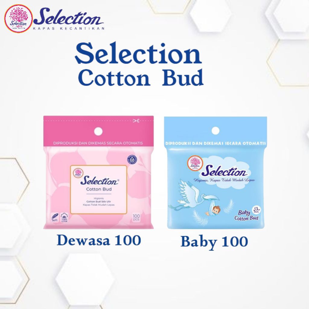 ( 1 LUSIN ) COTTON BUD SELECTION DEWASA 100/ DEWASA 180/ BABY 100 COTTON BUD GROSIR/ COTTON MURAH