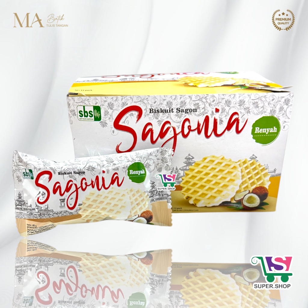 Sagonia Biskuit Kelapa Renyah Isi 12 Pcs