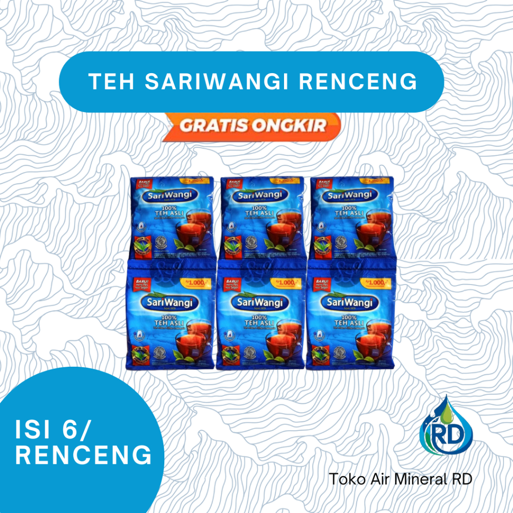 RD - TEH SARIWANGI - 1 Renceng Isi 6 Sachet - Teh Instant Bubuk