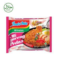 INDOMIE GORENG PEDAS DENGAN BAWANG GORENG MIE INSTAN MI GORENG PEDAS