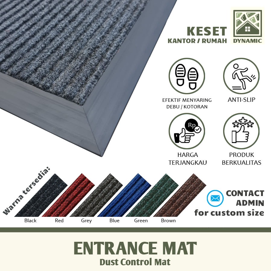 Keset Karpet Kantor Rumah Dynamic 3100 DR / Dust Control Mat 3100 / Nomad 3100