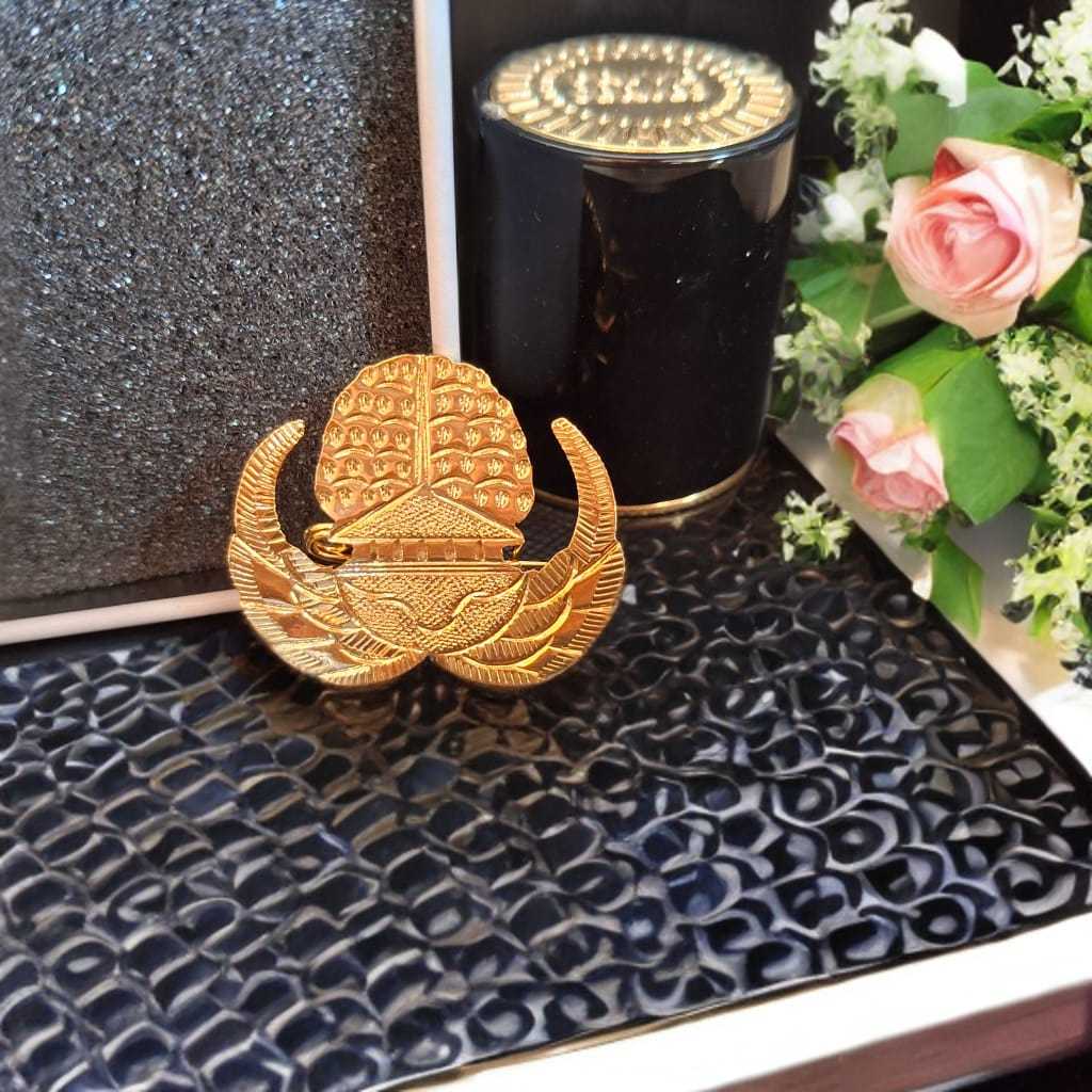 Lencana Korpri PNS PIN Korpri ASN Premium Lapis Emas Anti Luntur