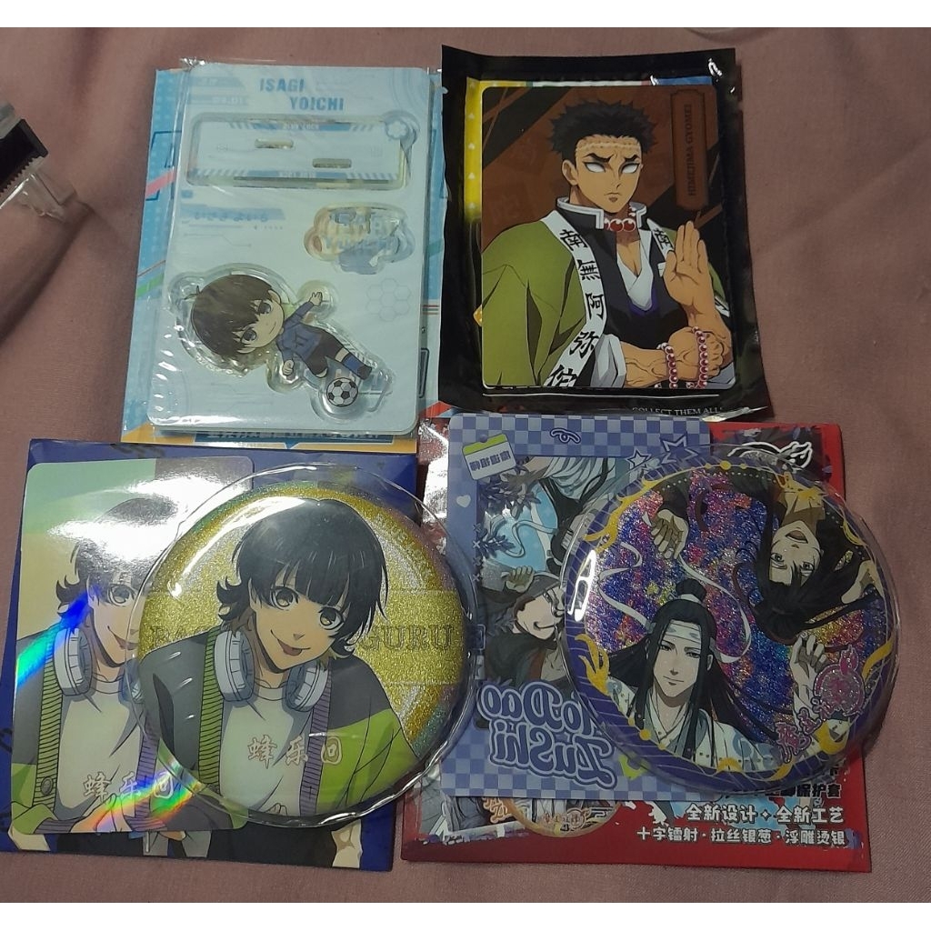 [READY] PIN BLUE LOCK MDZS DEMON SLAYER BACHIRA ISAGI WANGXIAN GYOMEI