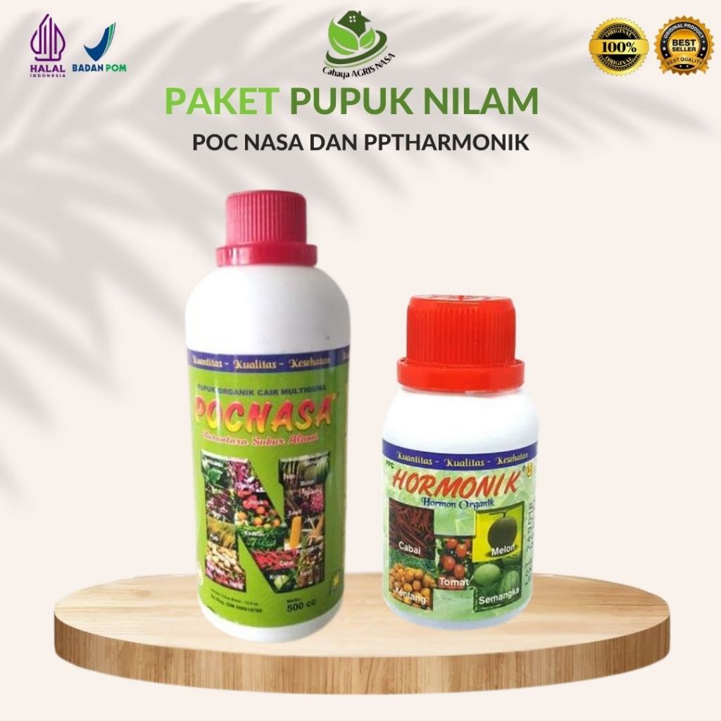 Natural Nusantara POC nasa dan harmonik Pupuk NILAM / Pupuk  Penyubur Tanaman Daun, Batang