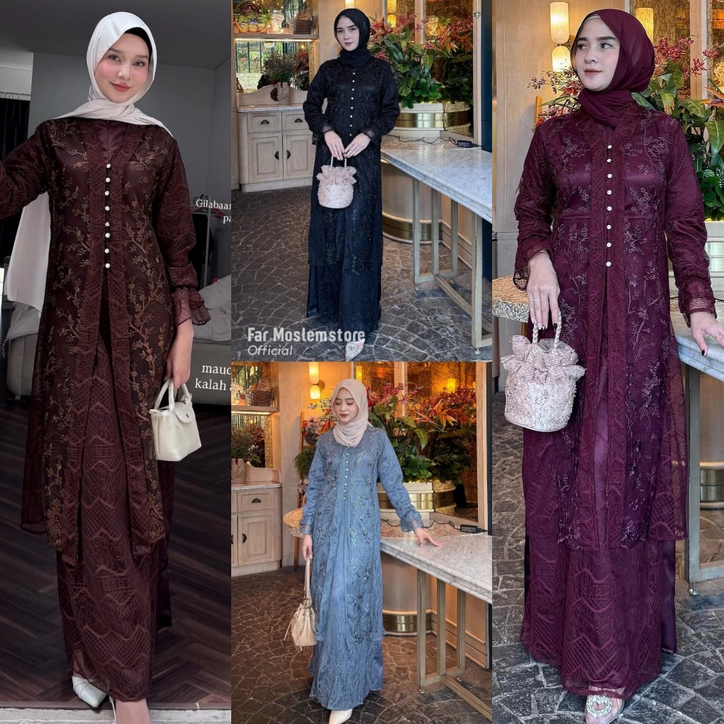 SPECIAL EDITION DRESS GAMIS OUTER FEISYA BUSUI FRIENDLY BRUKAT MIX CHANTILY EXCLUSIVE GAMIS KONDANGA
