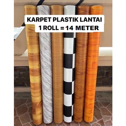 KARPET PLASTIK LANTAI VINYL 1 ROLL (17 METER) / KARPET LANTAI PLASTIK 1 ROLL