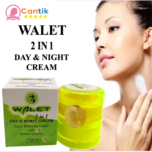 Cream Walet 2 in 1 – Krim Wajah Siang & Malam Pencerah Kulit