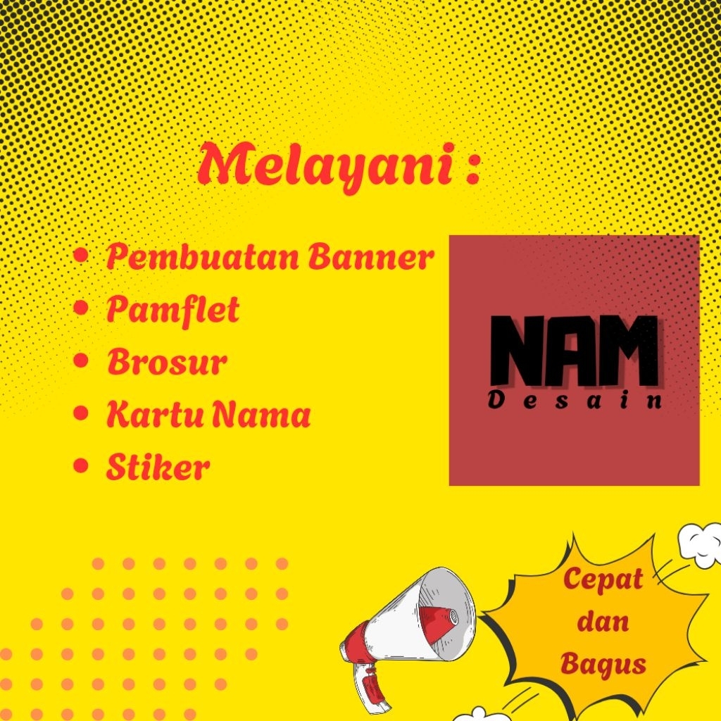 Banner, Kartu Nama, Pamflet