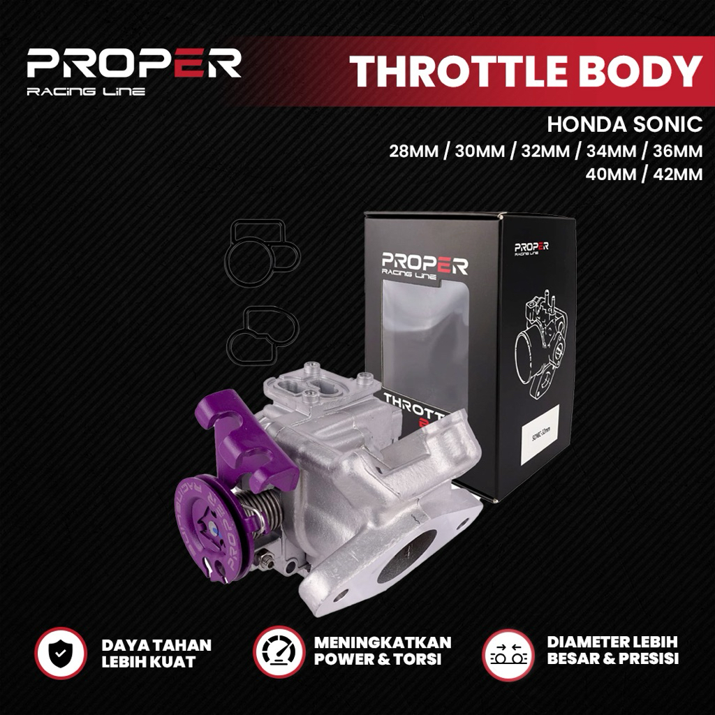 PROPER RACING LINE THROTTLE BODY TB HONDA SONIC 28MM 30MM 32MM 34MM 36MM 38MM 40MM 42MM .