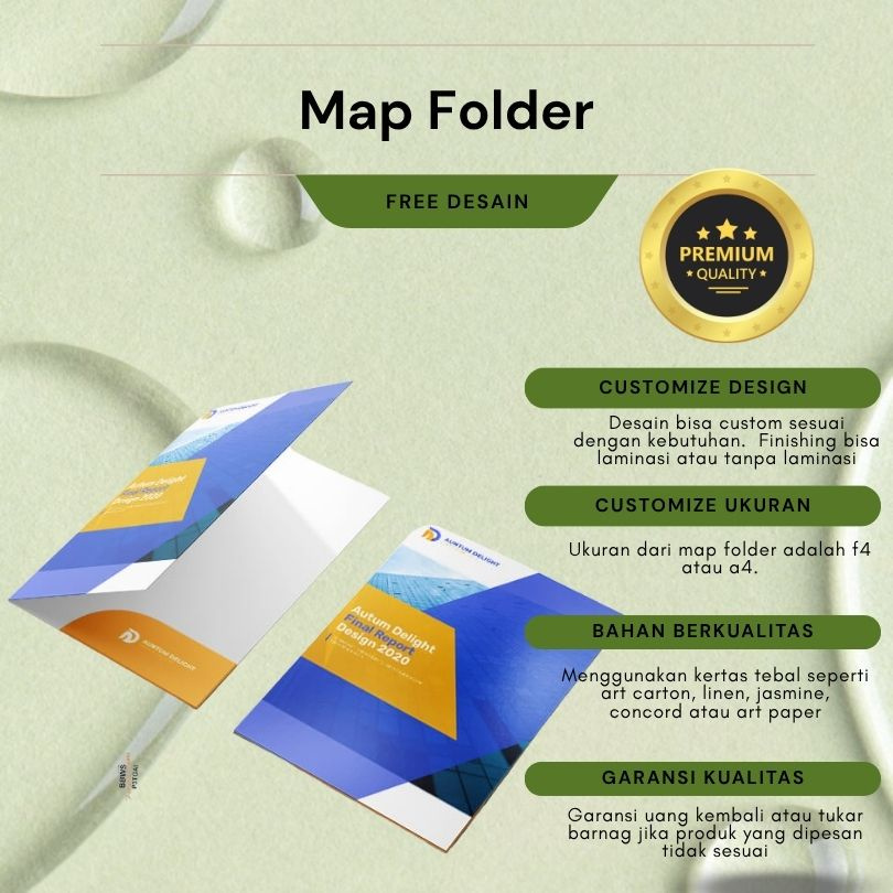 Cetak Map Folder Ukuran F4 Custom