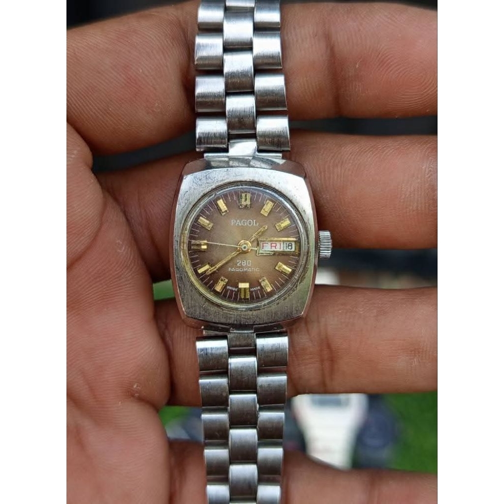 Jam tangan merk pagol AUTOMATIC (original)for ladies
