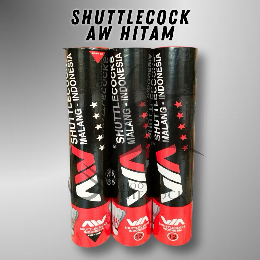 SHUTTLECOCK AW HITAM | BOLA BADMINTON MEREK AW