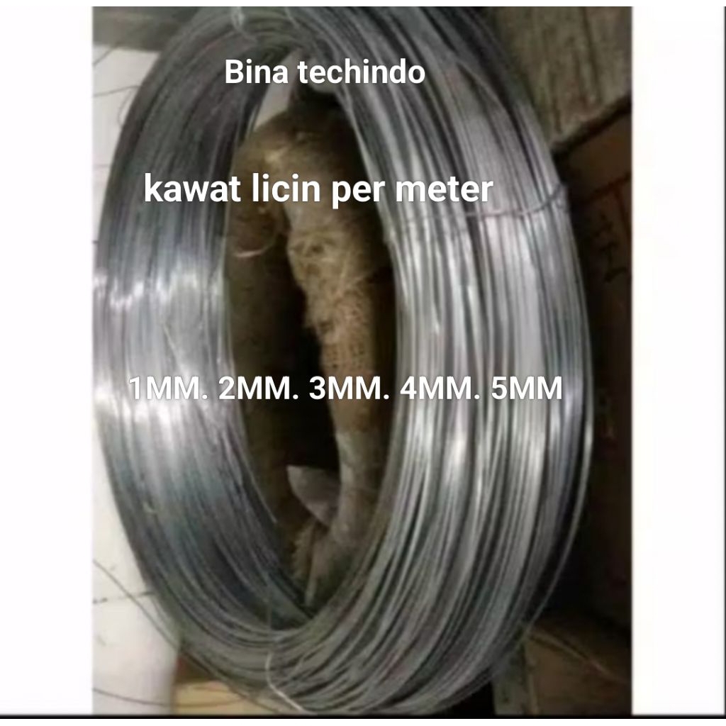 5MM KAWAT LICIN. KAWAT GALVANIS PER METER. KAWAT LICIN GALVANIS