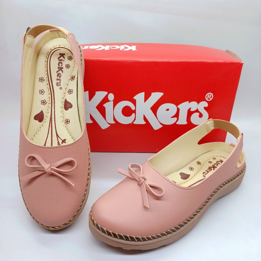 Sspatu Kickers wanita Slip On Big Size, Selop Pita outsole HR