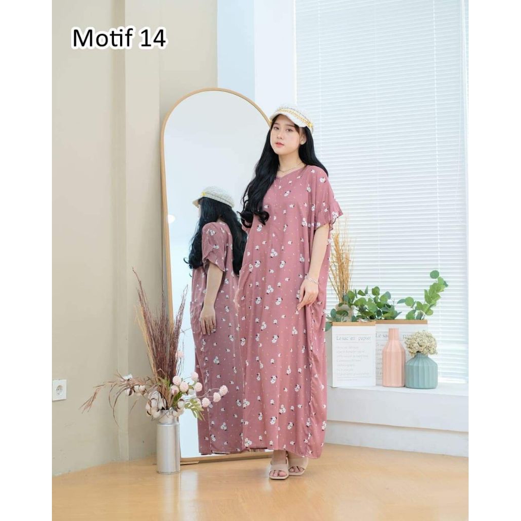 Daster Kekinian Motif Bunga