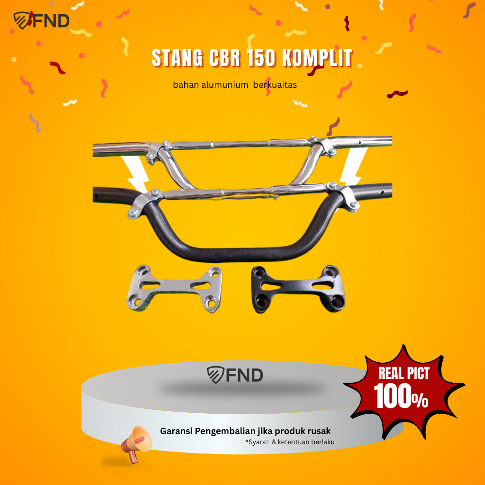 STANG STIR SETIR CBR LED SET RAISER STANG XABRE HITAM POLES PNP RX KING VIXION SCORPIO STANG ORI SHJ