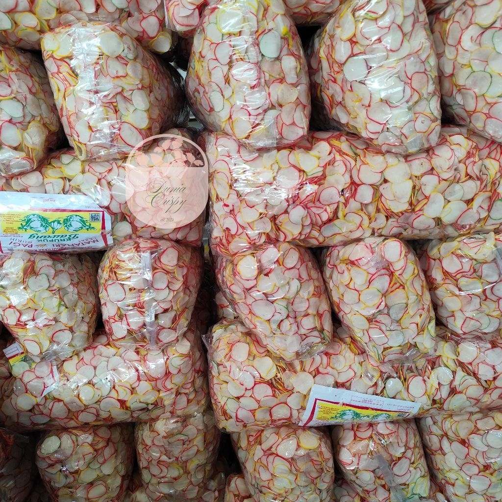 [BAL] KERUPUK MENTAH BAWANG WARNA WARNI GORENG/ SEBLAK 4,8Kg 1Kg