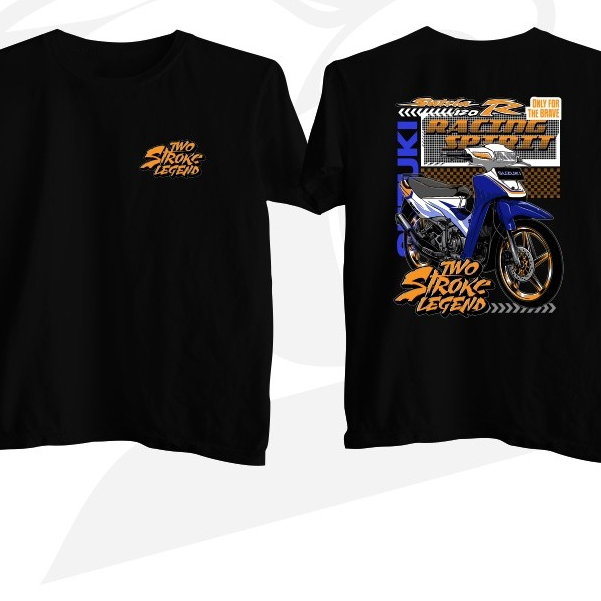 Kaos Satria 2 Tak 120R Two Stroke Legend Baju Suzuki Satria Hiu Lumba