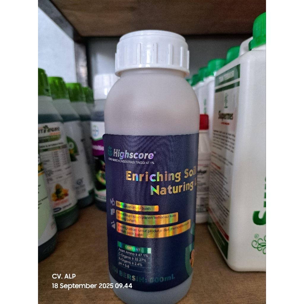 ALP PUPUK CAIR ASAM AMINO HIGHSCORE 500 ML (PUPUK ASAM AMINO DAN UNSUR MIKRO)