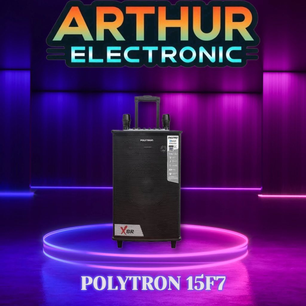 POLYTRON PASPRO 15F7 SPEAKER KARAOKE BLUETOOTH