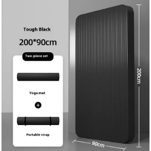 Matras Yoga Tebal 2m, Anti Selip, Matras Fitness Besar, Alas Latihan Pilates Pria, Peralatan Yoga, A