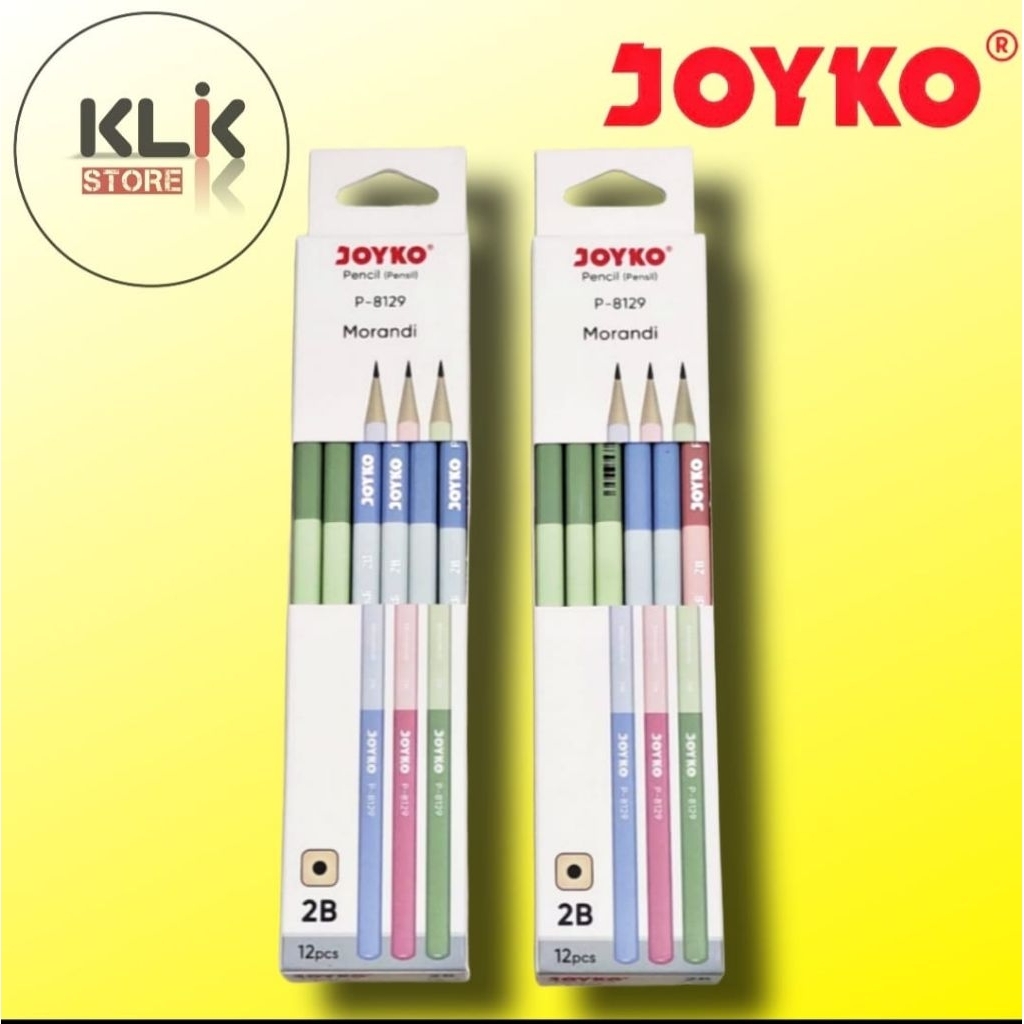 

(Pack / 12pcs) Pensil 2B Joyko P-8129 Morandi / Pencil Ujian Kayu