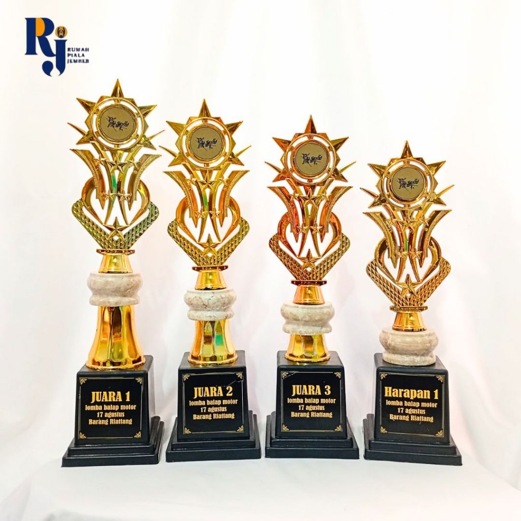 PIALA JUARA 1234 SATUAN KOMBINASI MARMER