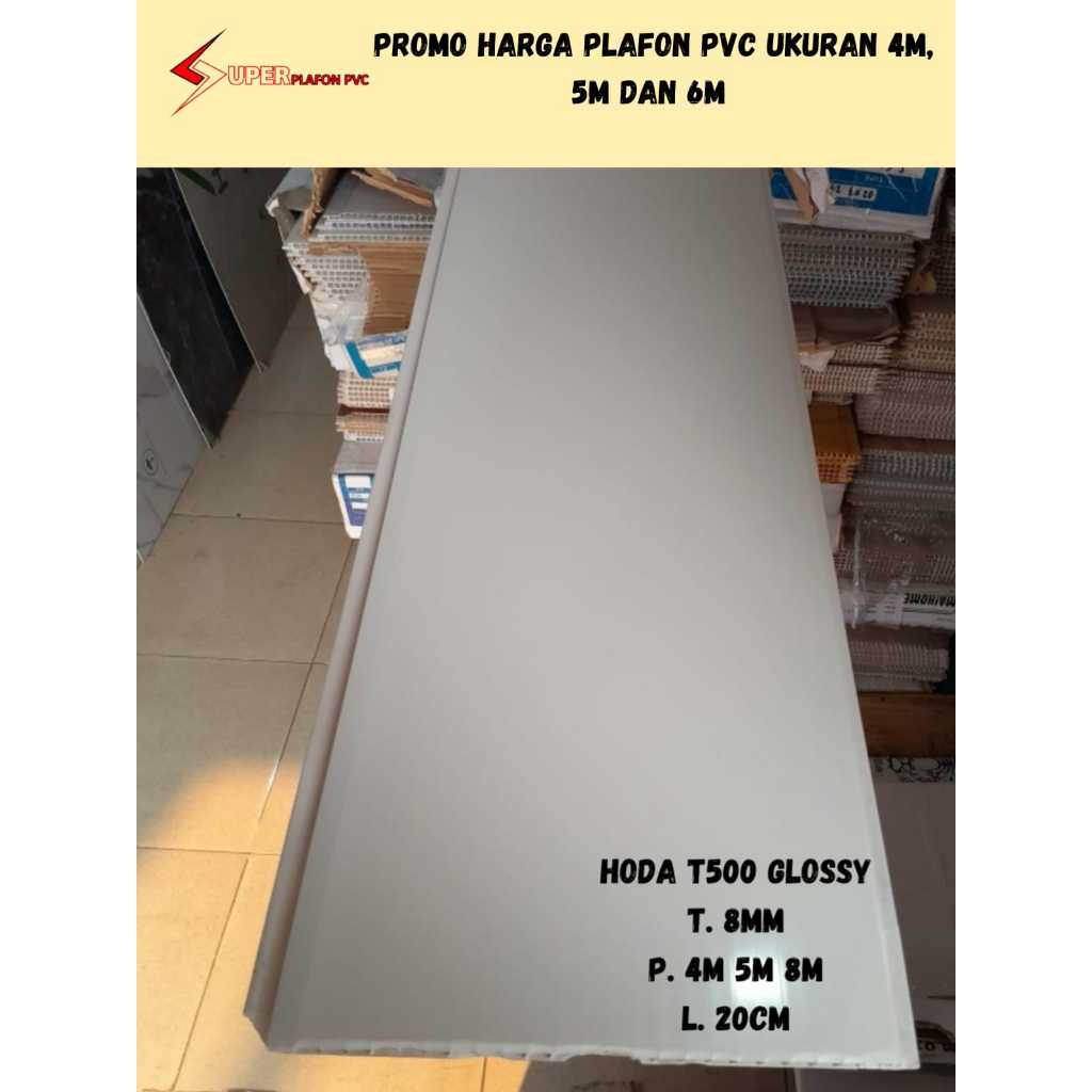 [PROMO] Per Lembar Plafon Pvc Putih Polos glossy Plavon Pvc Harga per lembar